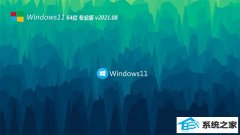 系统之家Win11 精简装机版64位 2021.08